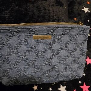 Denim Textured Women's Clutch